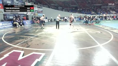 2A/1A Boys 138 Semifinal - Rowdy Williams, Oakridge Boys vs Ben Blackwood, Clatskanie Boys