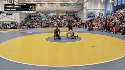 190 lbs Champ. Round 1 - Warren General, William Penn H.S. vs Finn Hanna, Saint Marks H S
