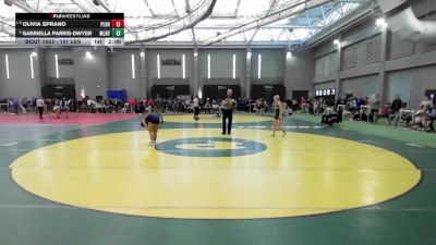 107 lbs Round Of 16 - Olivia Sprano, Plainville vs Gabriella Parris-Dwyer, Maloney