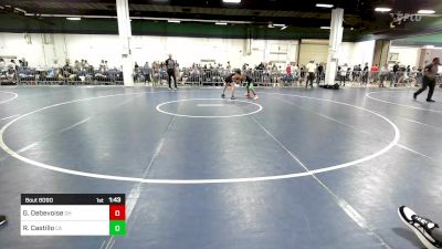 120 lbs Round Of 32 - Grayson Debevoise, OH vs Raymond Castillo, CA