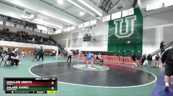145 lbs Quarterfinal - Dalarie Juarez, Northview vs Annalese Arroyo, Norco