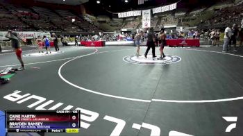 106 lbs Cons. Semi - Caine Martin, Beat The Streets - Los Angeles vs Brayden Ramsey, Bullard High School Wrestling