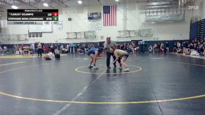 140 lbs Champ. Round 2 - Stephanie Mora Dominguez, Mountain View vs Carley Ocampo, Liberty