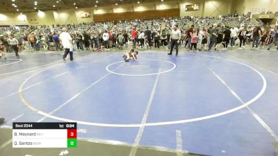 65 lbs Consi Of 8 #1 - Boede Maynard, No Team vs Quintyn Santos, Buckaroo WC