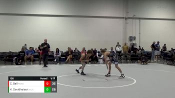 100 lbs Round 3 (6 Team) - Kole Davidheiser, Oklahoma Black Ops vs Case Bell, POWA