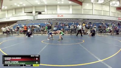 63 lbs Quarterfinal - Kaiden Galindez, Michigan vs Gavin Cooper, Contenders Wrestling Academy