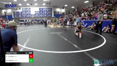 61 lbs Quarterfinal - Everett Luxton, Bartlesville Wrestling Club vs Weston Myers, Pawhuska Elks Takedon