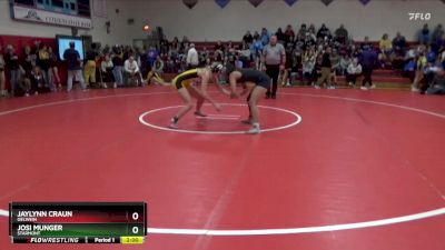135 lbs Cons. Round 5 - Jaylynn Craun, Oelwein vs Josi Munger, Starmont