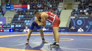 110 kg Qualif. - Isa Asanalyev, Kyrgyzstan vs Lazaros Kyriakidis, Greece