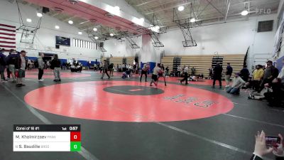 160 lbs Consi Of 16 #1 - Mukhammad Kholmirzaev, Franklin D Roosevelt-PSAL vs Steven Baudille, Brooklyn Technical-PSAL