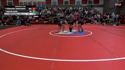 135 lbs Cons. Round 4 - Gracie Kuhn, North Fayette Valley vs Fernanda Hernandez, Postville