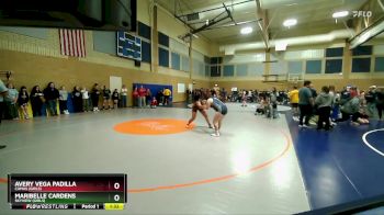 190lbs Champ. Round 2 - Maribelle Cardens, Skyview (Girls) vs Avery Vega Padilla, Camas (Girls)