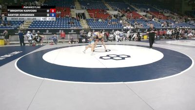 150 lbs Cons. Rd Of 64 - Brighton Karvoski, Connecticut vs Sawyer Jorgensen, Kansas