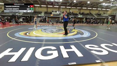 106 lbs Consi Of 8 #2 - Mason Barbosa, North Kingstown vs Hayden Genetti, Barrington