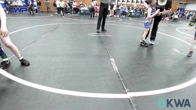 55 lbs Round Of 16 - Tyler Thomas, Choctaw Ironman vs Brastin Woods, Tecumseh Youth Wrestling