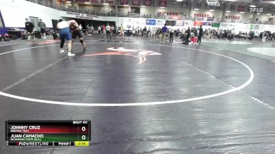 285 lbs Champ. Round 2 - Johnny Cruz, Indiana Tech vs Juan Camacho, Dickinson State (N.D.)