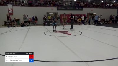 61 kg Round Of 64 - David Saenz, Wyoming Wrestling Reg Training Ctr vs Ostin Blanchard, Knights RTC