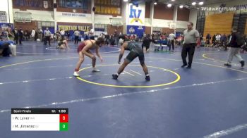 160 lbs Semifinal - Weston Lyver, White River vs Marcos Jimenez, Evergreen Valley