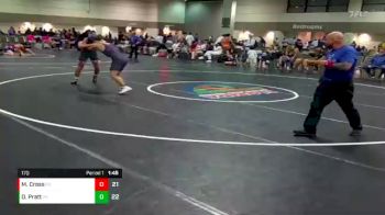 170 lbs Round 1 (6 Team) - Michael Cross, Canes Wrestling vs Owen Pratt, Los Osos