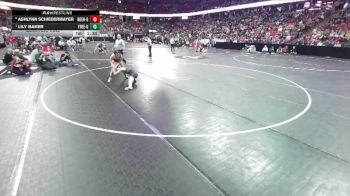 Girls 107 lbs Quarterfinal - Lily Baker, Freedom Girls vs Ashlynn Schiedermayer, Neenah-Girls