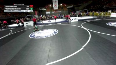 78 lbs Champ. Rd Of 32 - Terrence Aragon, Poway Wrestling vs Elijah Sanchez, Team Selma Wrestling Club