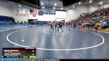 95 lbs Cons. Round 1 - Paden Shoemaker, Douglas Middle School vs Devon Burbank, Carey Jr High