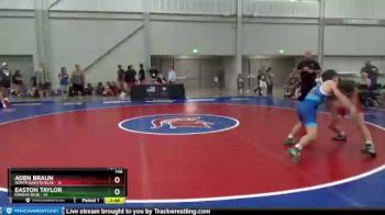 138 lbs Quarterfinals (8 Team) - Aden Braun, North Dakota Blue vs Easton Taylor, Kansas Blue