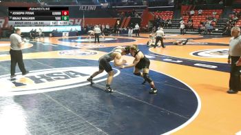 3A 190 lbs Cons. Round 2 - Beau Walker, Elmhurst (York) vs Joseph Fitak, Carol Stream (Glenbard North)