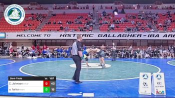 215 lbs Semifinal - Cameron Johnson, Stillwater, OK vs Adam Farha, Poway