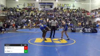 160 lbs Consolation - Antoine Davis, Oscar Smith-VA vs Drew Cain, Trinity