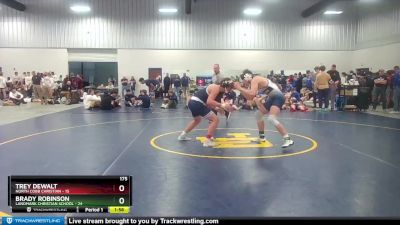 175 lbs Round 1 (16 Team) - Brady Robinson, Landmark Christian School vs Trey DeWalt, North Cobb Christian