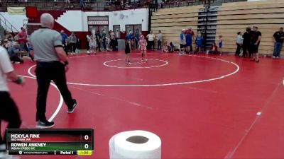 55-57 lbs Round 3 - Mckyla Fink, Red Hawk WA vs Rowen Ankney, Indian Creek WC