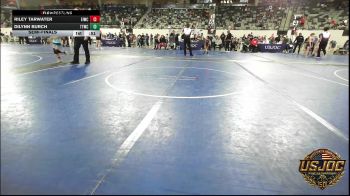 45 lbs Semifinal - Riley Tarwater, Eufaula Ironheads Wrestling Club vs Dilynn Burch, Team Tulsa Wrestling Club