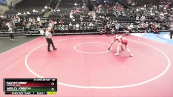 129 lbs Champ. Round 2 - Sawyer Grow, Mountain View vs Wesley Johnson, Granger High School