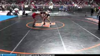 132 lbs Champ. Round 1 - Levi Johnson, Wheatmore vs Colin Spell, Cape Fear