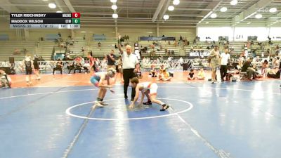 80 lbs 3rd Place - Tyler Ribchinsky, Mat Assassins Black - EL vs Maddox Wilson, CTWHALE Orca - EL