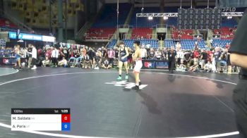 132 lbs Quarters - Manuel Saldate, Nevada vs Austin Paris, Utah