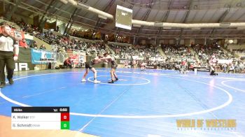 85 lbs Round Of 16 - Kayden Walker, Tulsa Blue T Panthers vs Graham Schmidt, Brawlers Wrestling Club KS