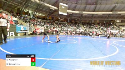 85 lbs Round Of 16 - Kayden Walker, Tulsa Blue T Panthers vs Graham Schmidt, Brawlers Wrestling Club KS