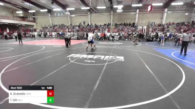 285 lbs Semifinal - Antonio Quezada, Cornerstone Wrestling Club vs Travis Gill, Bruins Wrestling