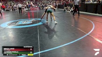 4A 114 lbs Quarterfinal - Cameron Padilla, West Las Vegas vs Bryce Lance, Bloomfield