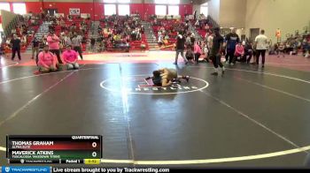 90 lbs Quarterfinal - Maverick Atkins, Tuscaloosa Takedown Titans vs Thomas Graham, Alpha Elite