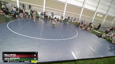 102 lbs Semis (4 Team) - Bella Reyes, Warriors Of Christ vs Maya Rodriquez, Team Arizona