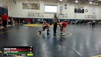 175 lbs Champ. Round 2 - Tristan Waage, Oregon City vs Hunter Pinckney, Sandy