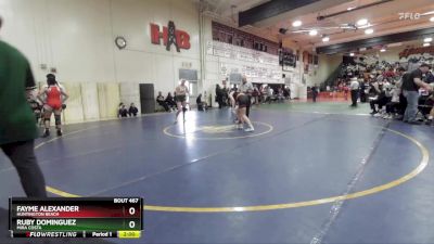 135 lbs Champ. Round 3 - Fayme Alexander, Huntington Beach vs Ruby Dominguez, Mira Costa