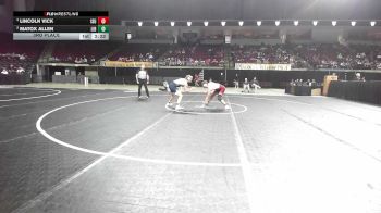 157 lbs 3rd Place - Lincoln Vick, Iowa State vs Matox Allen, Liberty