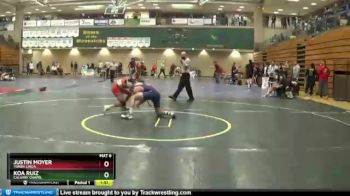 145 lbs Champ. Round 2 - Justin Moyer, Yorba Linda vs Koa Ruiz, Calvary Chapel