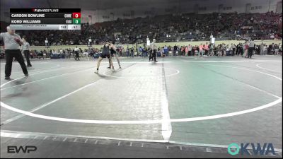 110 lbs Consolation - Carson Bowline, Coweta Tiger Wrestling vs Kord Williams, Elgin Wrestling