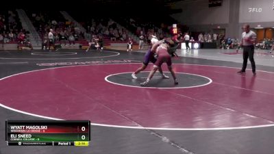 133 lbs Finals (2 Team) - Wyatt Magolski, Wisconsin-La Crosse vs Eli Sneed, Cornell College