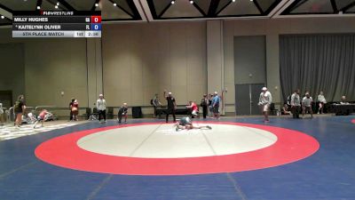 135 lbs 5th Place Match - Milly Hughes, GA vs Kaitelynn Oliver, FL